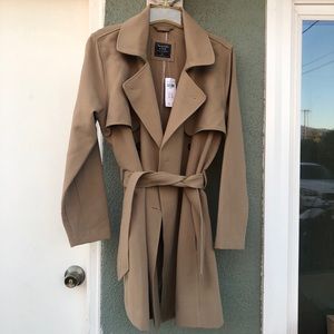 NWT Abercrombie coat camel size XL